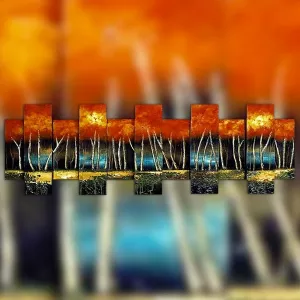 Pittura 3D di alberi, dimensioni 160 x 50 cm: Wikao