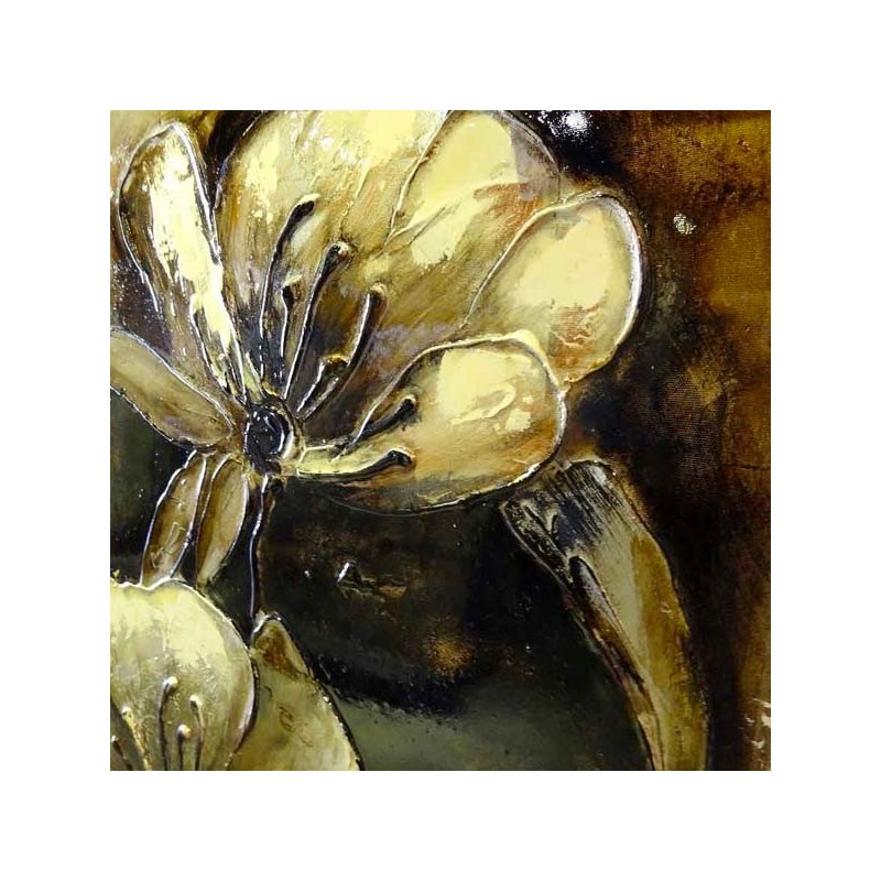 Pittura floreale, stampa giapponese su blocco di legno 153 x 51 cm