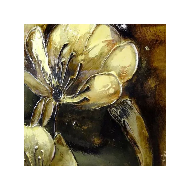 Pittura floreale, stampa giapponese su blocco di legno 153 x 51 cm