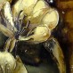 Pittura floreale, stampa giapponese su blocco di legno 153 x 51 cm
