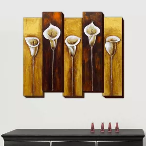 Pittura floreale, composizione 3D, dimensioni 85x100cm