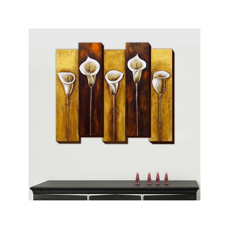 Pittura floreale, composizione 3D, dimensioni 85x100cm