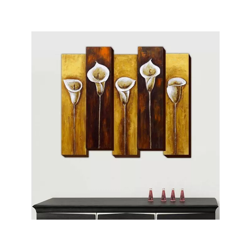 Pittura floreale, composizione 3D, dimensioni 85x100cm