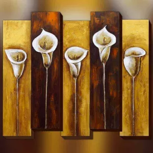 Pittura floreale, composizione 3D, dimensioni 85x100cm