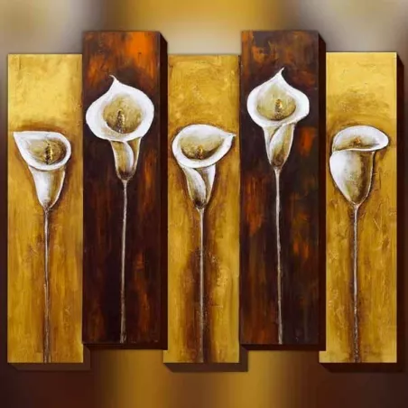 Pittura floreale, composizione 3D, dimensioni 85x100cm