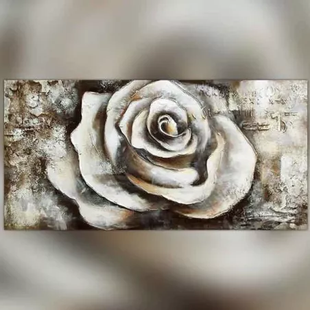 Bocciolo di rosa su sfondo strutturato, 120x60x4 cm