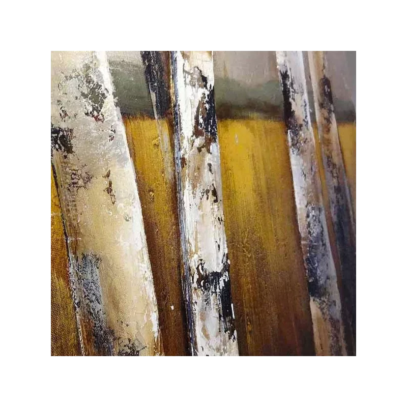Pittura naturalistica, foresta e campo di grano