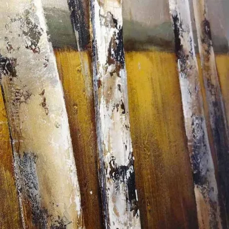 Pittura naturalistica, foresta e campo di grano