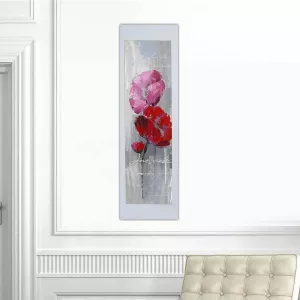 Pittura floreale, pittura per innamorati 40 x 120 cm