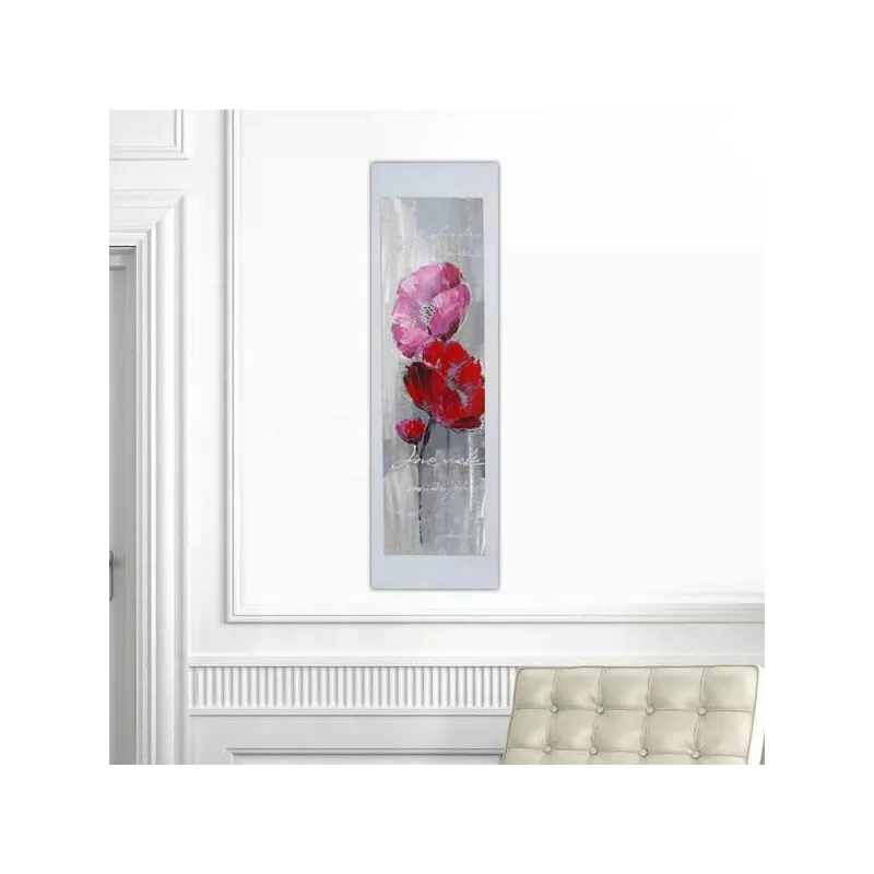Pittura floreale, pittura per innamorati 40 x 120 cm