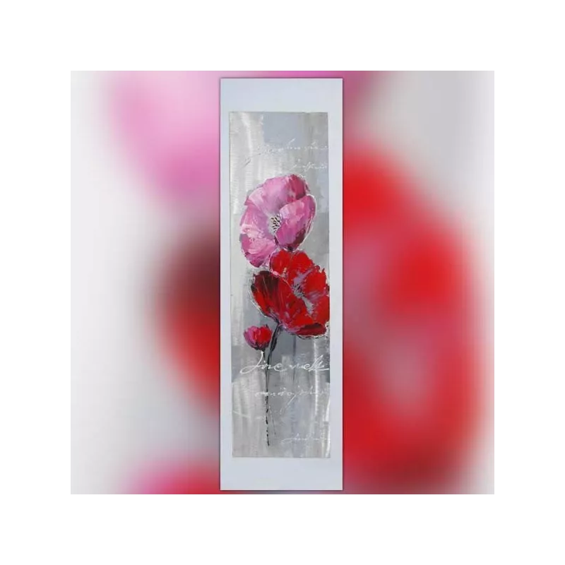 Pittura floreale, pittura per innamorati 40 x 120 cm